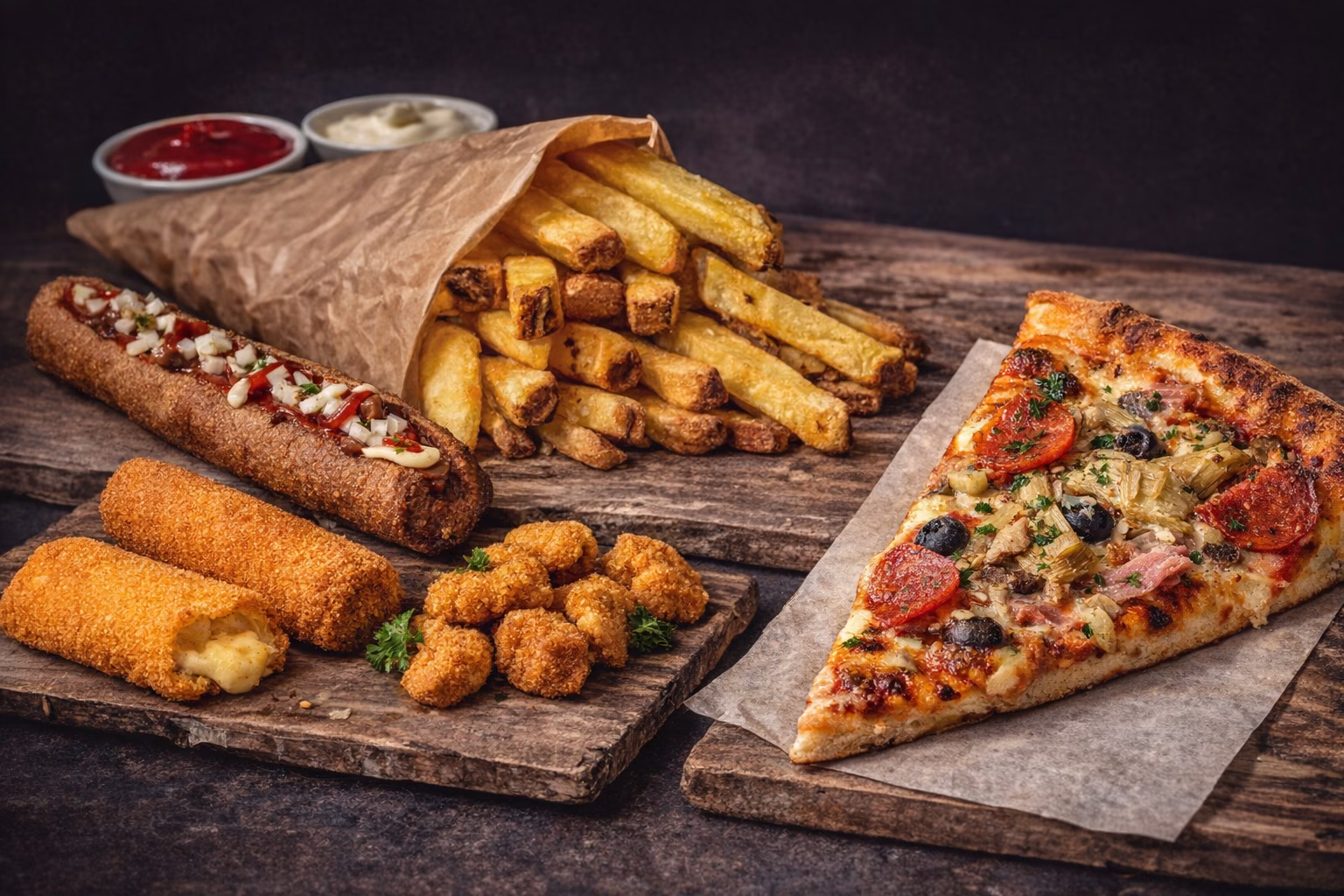 Pizza, Patat & Snacks