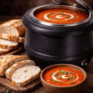 Hotpot Tomatensoep & stukjes Brood