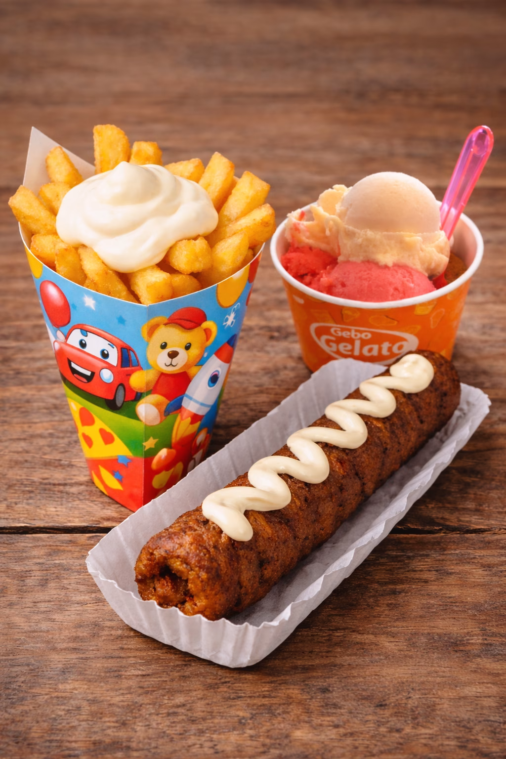Kids menu Friet, Snacks & ijs!